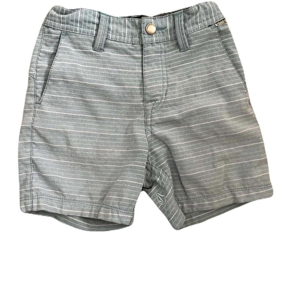 Volcom Kids Gray Striped Shorts